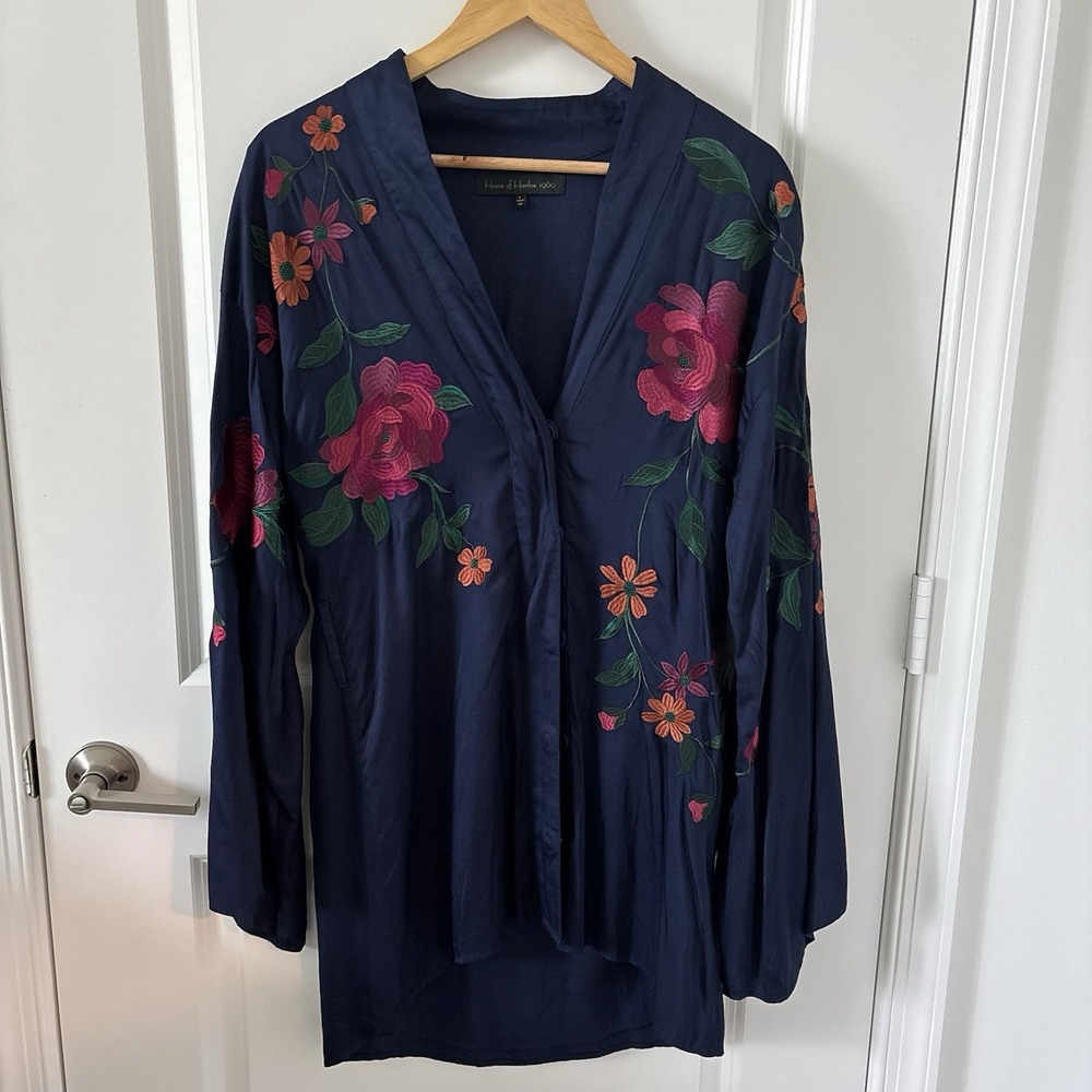 House of Harlow 1960 x Revolve Mika Kimono Mini Dress Sz XS NWT Missing Tie Belt